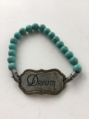 Dream turquoise type beaded fashion bracelet