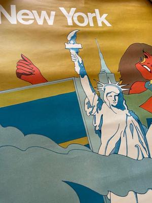 Vintage New York Greyhound poster