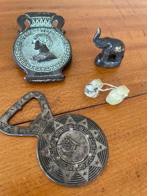 Greek Soviet bottle opener, two minatures