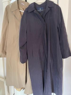 Two trench coats