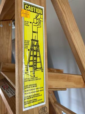 Werner step ladder, wood