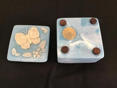 Vintage Soapstone Trinket Box