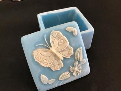 Vintage Soapstone Trinket Box