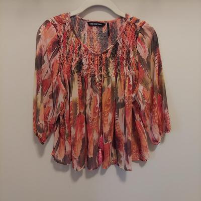 Women's Flowy Floral Tops Size Small (PBC-BBL)