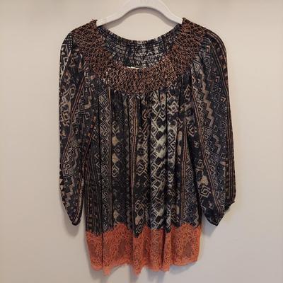Women's Flowy Floral Tops Size Small (PBC-BBL)