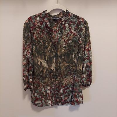 Women's Flowy Floral Tops Size Small (PBC-BBL)