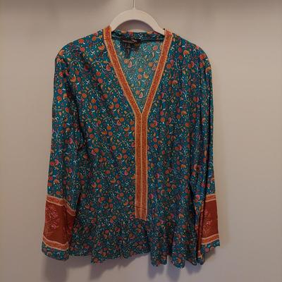 Women's Flowy Floral Tops Size Small (PBC-BBL)