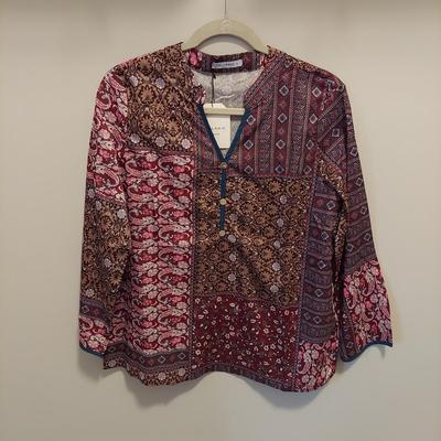 Women's Flowy Floral Tops Size Small (PBC-BBL)