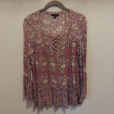 Women's Flowy Floral Tops Size Small (PBC-BBL)