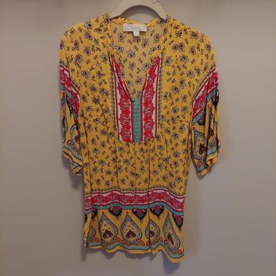 Women's Flowy Floral Tops Size Small (PBC-BBL)