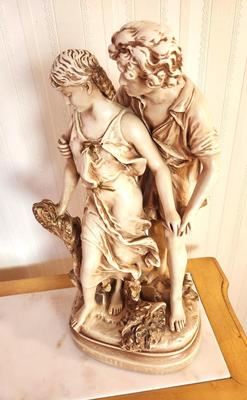 Lot #87 Vintage Hippolyte Moreau Reproduction Sculpture - Alexander Becker Co. 1970s Signed