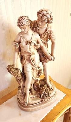 Lot #87 Vintage Hippolyte Moreau Reproduction Sculpture - Alexander Becker Co. 1970s Signed