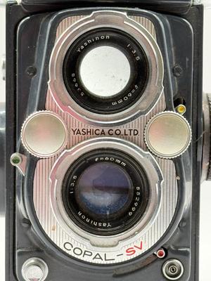 LOT 43K: Medium Format Twin Lens Reflex 120mm Cameras: Lubitel 166U & Yashica LM Copal-SV