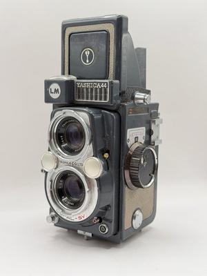 LOT 43K: Medium Format Twin Lens Reflex 120mm Cameras: Lubitel 166U & Yashica LM Copal-SV