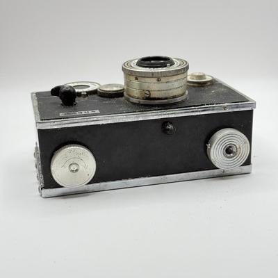 LOT 44K: Film Cameras: Argus Coated Cintar C3 Range Finder 35mm w/ Leather Case & Woca 120 GF w/ Box
