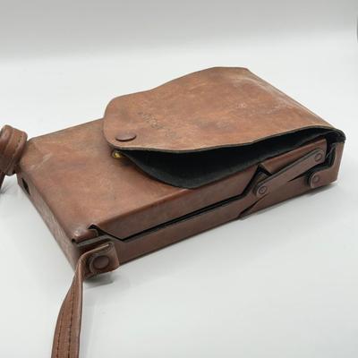 LOT 45K: Polaroid SX-70 Land Camera Alpha w/ Leather Case & Manual