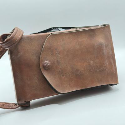 LOT 45K: Polaroid SX-70 Land Camera Alpha w/ Leather Case & Manual