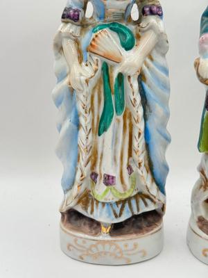 LOT 48K: 20th Century Lord & Lady Figurines Made in Japan, Staffordshire Shorter & Sons Toby Pitcher, Face Toby Mug made in...