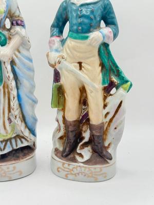 LOT 48K: 20th Century Lord & Lady Figurines Made in Japan, Staffordshire Shorter & Sons Toby Pitcher, Face Toby Mug made in...