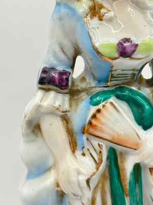 LOT 48K: 20th Century Lord & Lady Figurines Made in Japan, Staffordshire Shorter & Sons Toby Pitcher, Face Toby Mug made in...