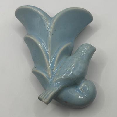 LOT 50K: Collection of Colorful Pottery: 1960s McCoy USA Triple Lily Vase, USA Pottery Cobalt Art Nouveau Vase, McCoy Yellow Pot&...