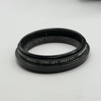 LOT 51K: Vivitar 58mm f/4.5-5.6 MC Macro Focusing Zoom Lens, Bower SFDRF Flash, Vivitar Auto Thyristor 2600-D Flash, DeJUR 135mm f/2.8...
