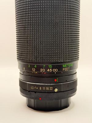 LOT 51K: Vivitar 58mm f/4.5-5.6 MC Macro Focusing Zoom Lens, Bower SFDRF Flash, Vivitar Auto Thyristor 2600-D Flash, DeJUR 135mm f/2.8...