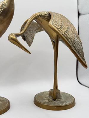 LOT 52K: Vintage Brass Collection: SK Brass World Candlestick Holders made in India, Mother of Pearl Turtle made in India & Pair of...