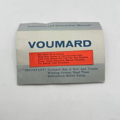 LOT 54J: Vintage Voumard 17 Jewels "2000" Watch w/ Box (working)