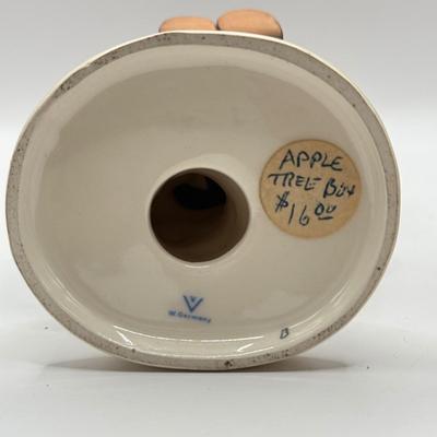 LOT 60K: Vintage Goebel M.I. Hummel Collection: Apple Girl and Apple Boy Figurines w/ 1977 Apple Boy Decorative Plate