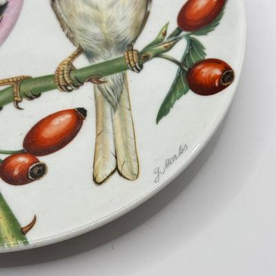 LOT 64K: Bird Themed China: Wedgwood Kutani Crane Bud Vase, Royal Doulton Theresa Politowicz Hummingbird Heirloom Plates & Vintage...