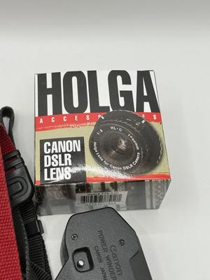 LOT 65K: Vintage & Modern Canon Collection: 24mm f/2.8 Lens, 50mm f/1.4 Lens, 35mm f/2.8 Lens, Power Winder A2, Speedlite Flashes:...