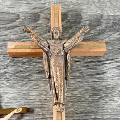 LOT 67K: Collection of Religious Statues & Framed Prints: Goebel, Jim Shore, Marble & More