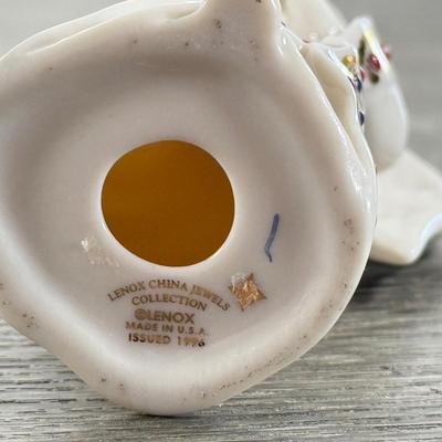 LOT 69K: Lenox Collection: China Jewels Angel, Trumpeting Angel, Woodland Bowl & Vase, Salt and Pepper Shaker Sets & More