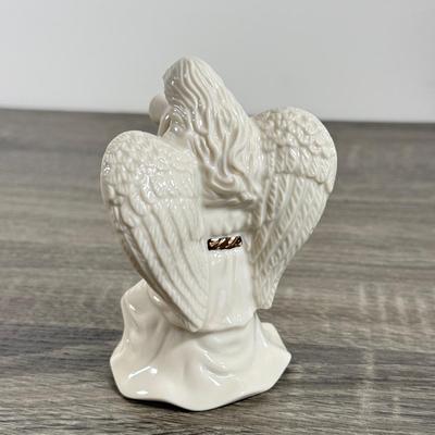 LOT 69K: Lenox Collection: China Jewels Angel, Trumpeting Angel, Woodland Bowl & Vase, Salt and Pepper Shaker Sets & More