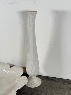 LOT 69K: Lenox Collection: China Jewels Angel, Trumpeting Angel, Woodland Bowl & Vase, Salt and Pepper Shaker Sets & More