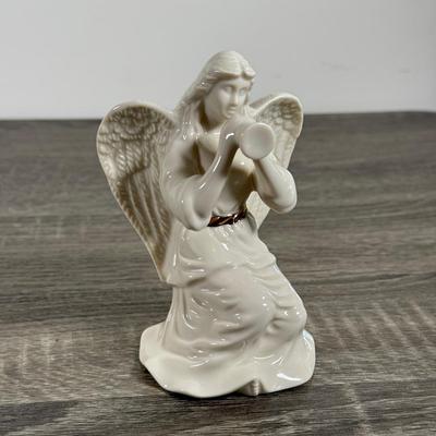 LOT 69K: Lenox Collection: China Jewels Angel, Trumpeting Angel, Woodland Bowl & Vase, Salt and Pepper Shaker Sets & More