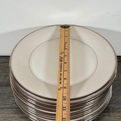 LOT 70K: Lenox Solitaire Plates in 3 Sizes w/ Montclair Tea Set & Salt and Pepper Shakers