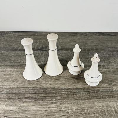 LOT 70K: Lenox Solitaire Plates in 3 Sizes w/ Montclair Tea Set & Salt and Pepper Shakers