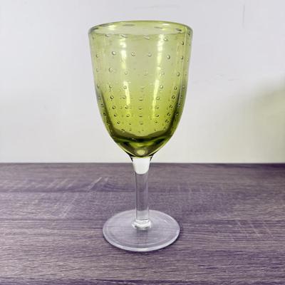 LOT 71D: Collection of Vintage Colored Glass: Green, Blue & Red Cut Clear