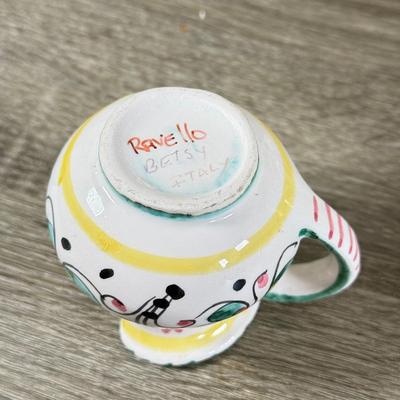 LOT 77K: Corsica Mugs & Bowls, Italian & Japanese Hand Painted Pottery Pieces & More