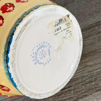 LOT 77K: Corsica Mugs & Bowls, Italian & Japanese Hand Painted Pottery Pieces & More