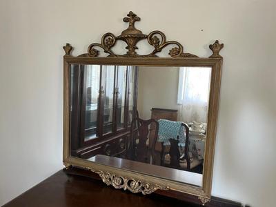 LOT 84D: Vintage / Antique Ornately-Framed Wall Mirror