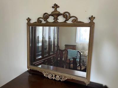 LOT 84D: Vintage / Antique Ornately-Framed Wall Mirror
