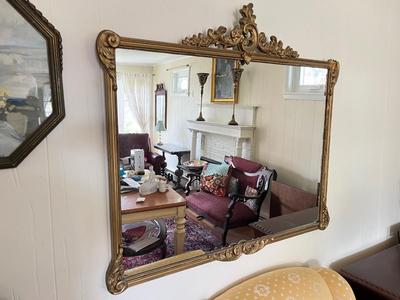 LOT 86L: Framed Antique / Vintage Wall Mirror
