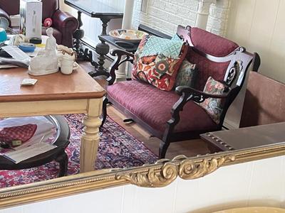 LOT 86L: Framed Antique / Vintage Wall Mirror