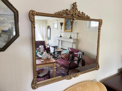 LOT 86L: Framed Antique / Vintage Wall Mirror