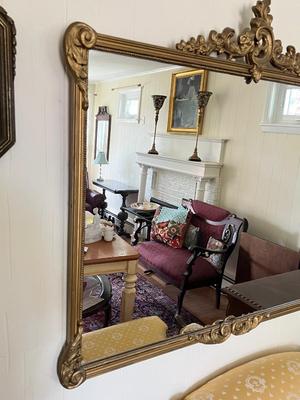LOT 86L: Framed Antique / Vintage Wall Mirror