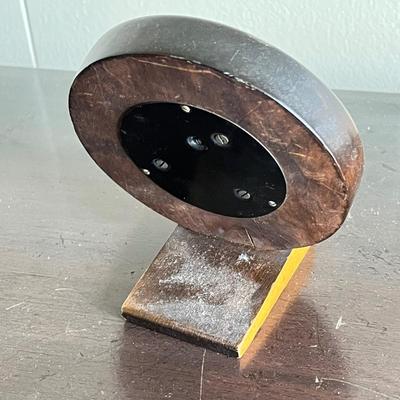 LOT 93: Vintage Sunoco Mantle Clock + Aneroid Barometer