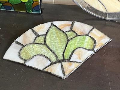 LOT 94L: Five Stained Glass Decorative Pieces